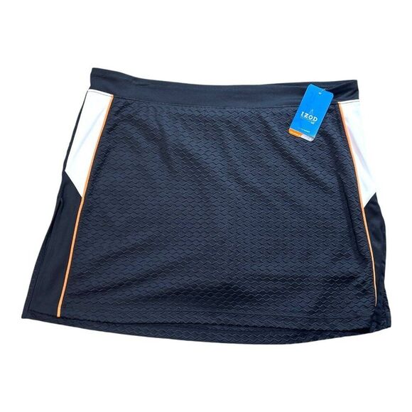 Izod PerformX Womens Black Golf Skort X-Large Skirt New w Tags MSRP $54 Athletic - Picture 1 of 6